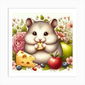 A cute hamster Art Print