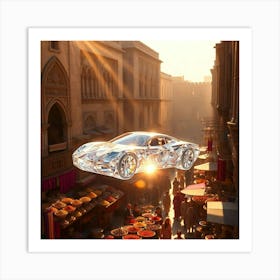 Crystal Car And A Souq Art Print