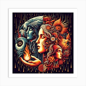 Goddesses Art Print