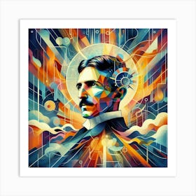 Nicolas Tesla Art Print