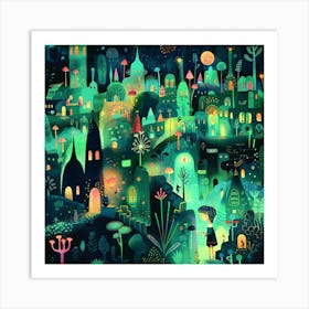 Fairytale City 4 Art Print