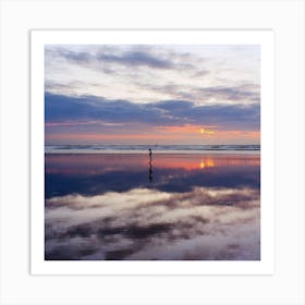 Sunset At The Beach 7 Art Print