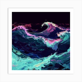 Ocean Waves 1 Art Print