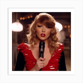 AI Taylor Swift 4 Art Print