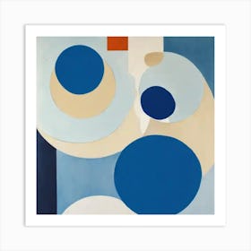 'Blue Circles' Art Print