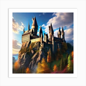 Hogwarts Castle 20 Art Print