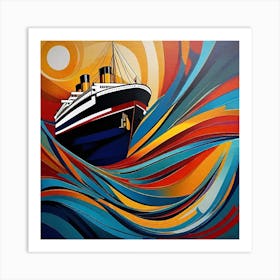 Titanic Painting 1 Art Print