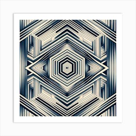 Abstract Geometric Pattern 35 Art Print