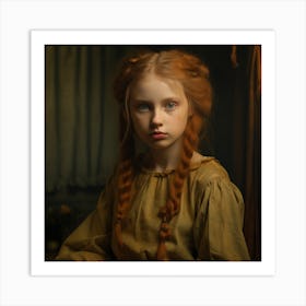 Portrait Of A Young Girl 1 Art Print