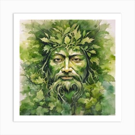 Green Man Art Print