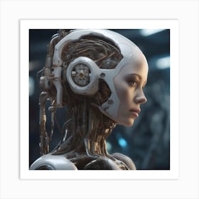 Cyborg Woman 71 Art Print