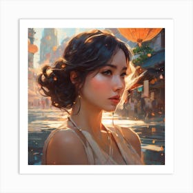 Chinese Girl Art Print