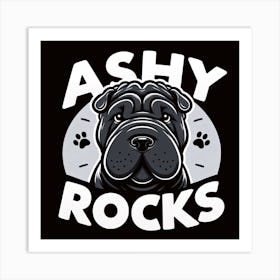 Ashy Rocks Art Print