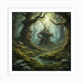 Dark Forest 107 Art Print