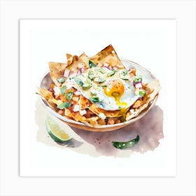 Chilaquiles Upscaled X4 Art Print