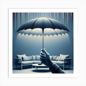 Umbrella Stock Videos & Royalty-Free Footage Art Print