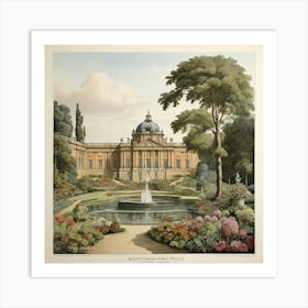 View Of A Garden art print Art Print