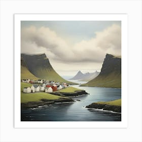 Faroe Islands Art Print Painting 0 Art Print