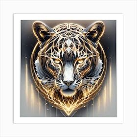 Golden Tiger Art Print