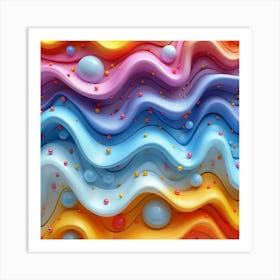 3d Background 1 Art Print