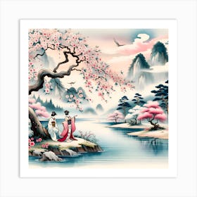 Asian Painting Art Print