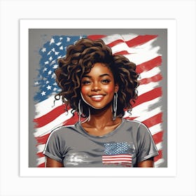 American Girl 3 Art Print