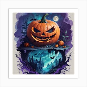 Halloween Pumpkin Art Print