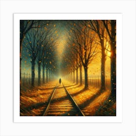 Train Tracks Art Print