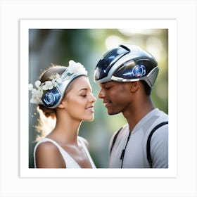 Futuristic Couple 143 Art Print