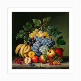 A collection of different delicious fruits 2 Art Print