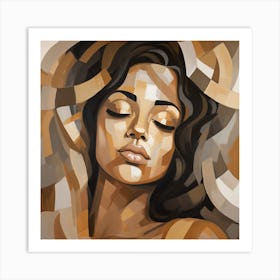 Abstract Of A Woman 15 Art Print