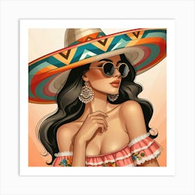 Mexican Girl Art Print