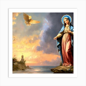 Virgin Mary Art Print