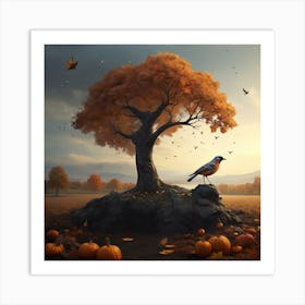 Autumn Tree Art Print