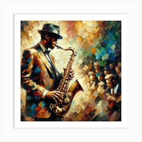 Jazz Musician 1 Art Print