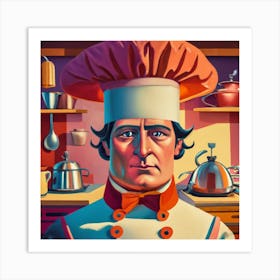 A Boney Chef Art Print