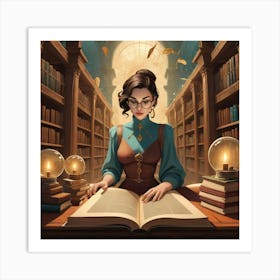 The Young Librarian 61 Art Print