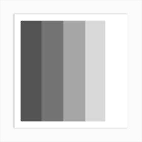 Grey And White Color Palette Art Print