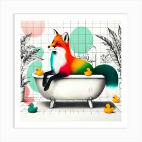 Colorful Soak 1 Art Print