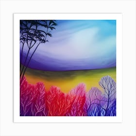 Colorful Landscape Art Print