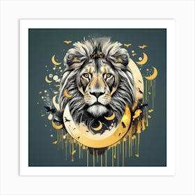 Lion Head Art Print