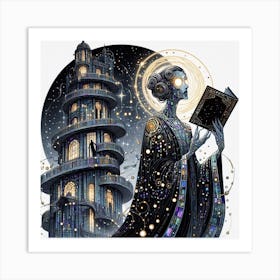 Book And A Tower Art Print