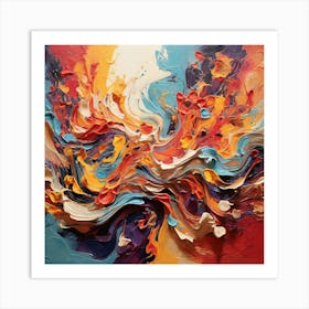 Abstract Painting paintings art print 8 Art Print