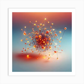 Abstract Network 1 Art Print