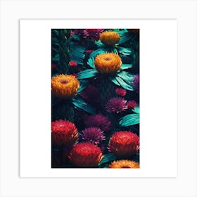 Colorful Flowers 2 Art Print