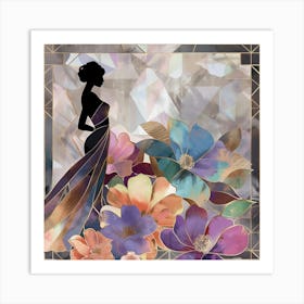 Woman In A Dress 10 Art Print