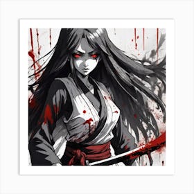 Samurai Girl 1 Art Print