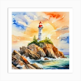 FM-55 LIGHTHOUSE #1  Art Print