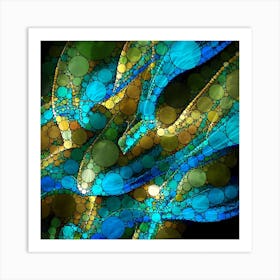 Peacock Impressions Art Print