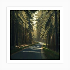 Road In The Woods 2 Art Print